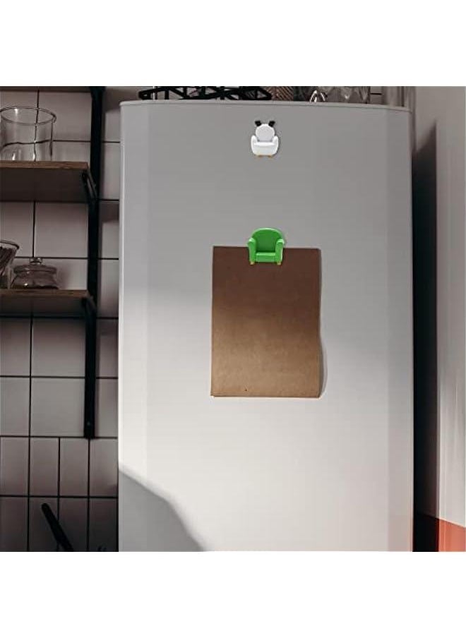 Generic 3D Cute Sofa Fridge Magnet - Magnetic Sticker 3D Design Fine Workmanship Solid Simulation Sofa Fridge Magnet for Refrigerators Green  - Image 2