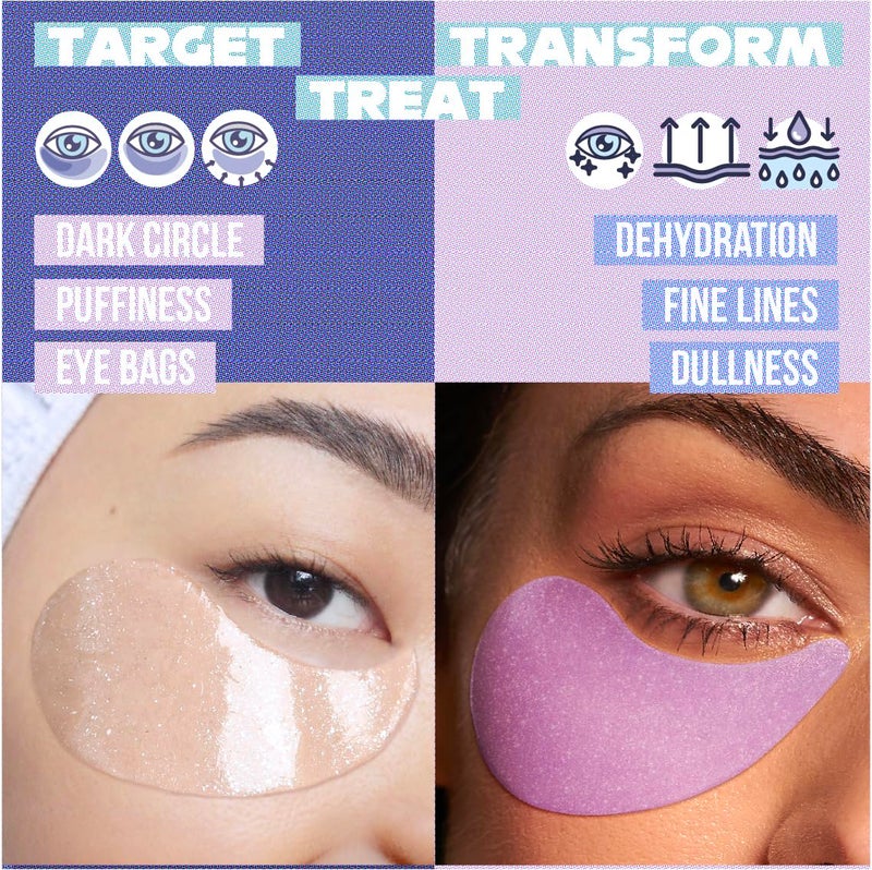 Tintark ULTIMATE HYDROGEL EYE MASK 28 Pairs Under Eye Patches Rejuvenate Eye Area Reduce Dark Circles Puffiness Tiredness Bags Gel Pads Brightening Plumps Fine Lines - Image 2