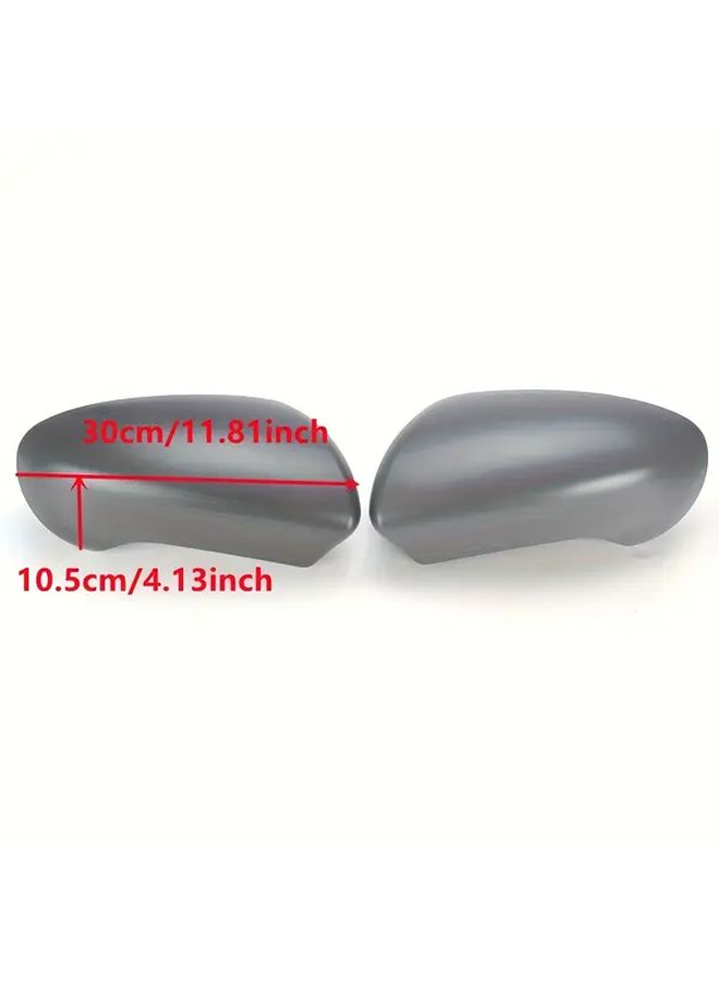 For Nissan Qashqai J10 2007-2014 Side Door Rearview Mirror Cover Gray Matte Black Car Accessories Durable Weatherproof Replacement Precise Cutouts Easy Installation Enhanced Visibility Style Vehicle Accessory Sleek High Quality Finish - Image 2