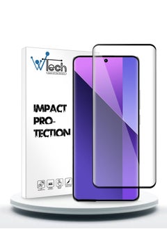 Wtech Xiaomi Redmi Note 13 Pro+ / Xiaomi Redmi Note 13 Pro Plus 5G 2023 Premium E2E Full Glue Full Cover Tempered Glass Screen Protector (MSGECN) - Clear/Black  - Image 1