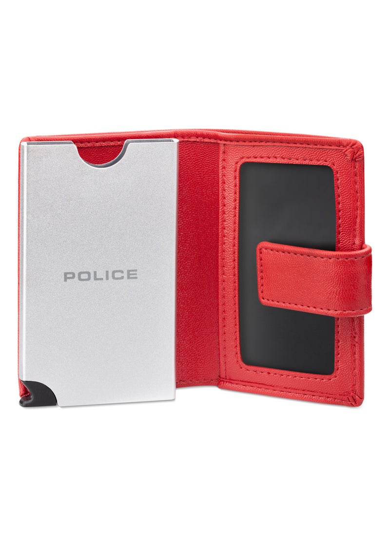POLICE Javlon Vegan Leather & Alloy Men's Automatic Card Case, RFID Safe  - Image 3