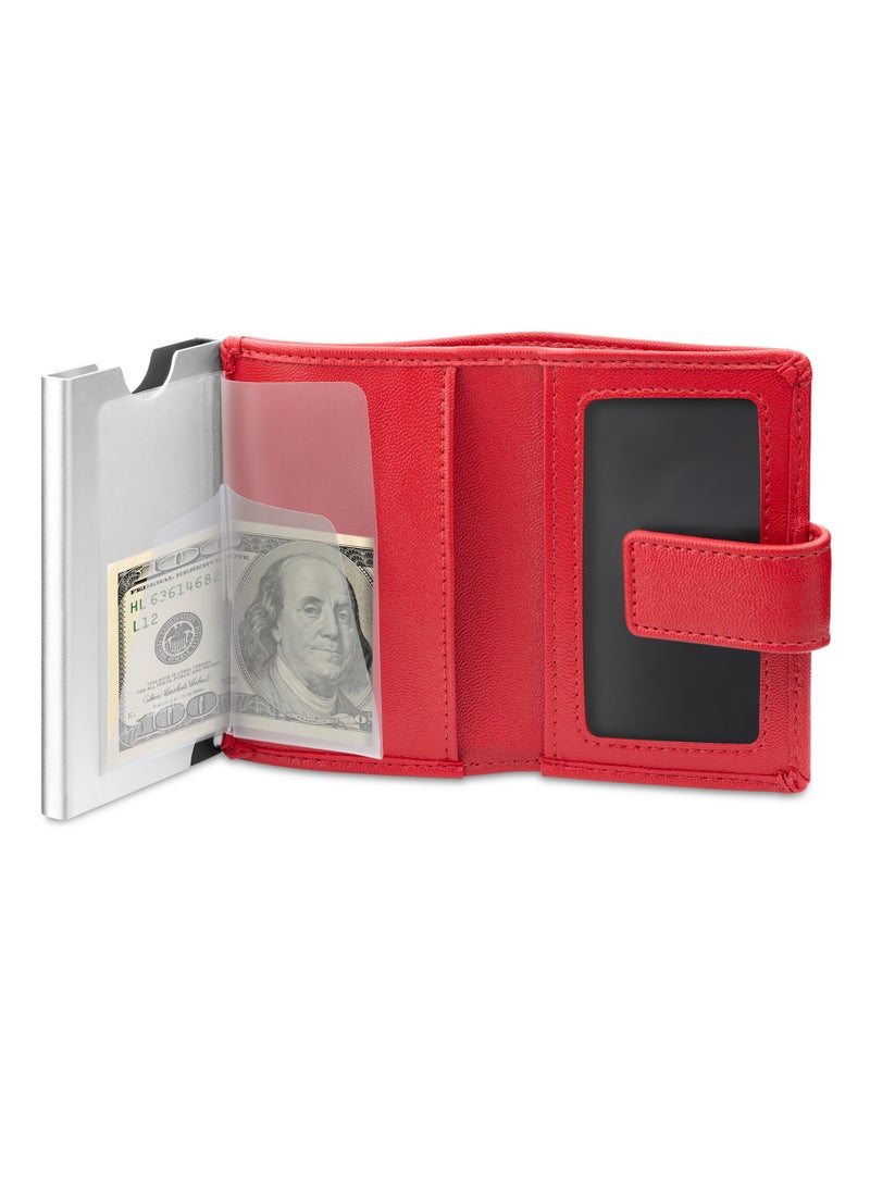 POLICE Javlon Vegan Leather & Alloy Men's Automatic Card Case, RFID Safe  - Image 4