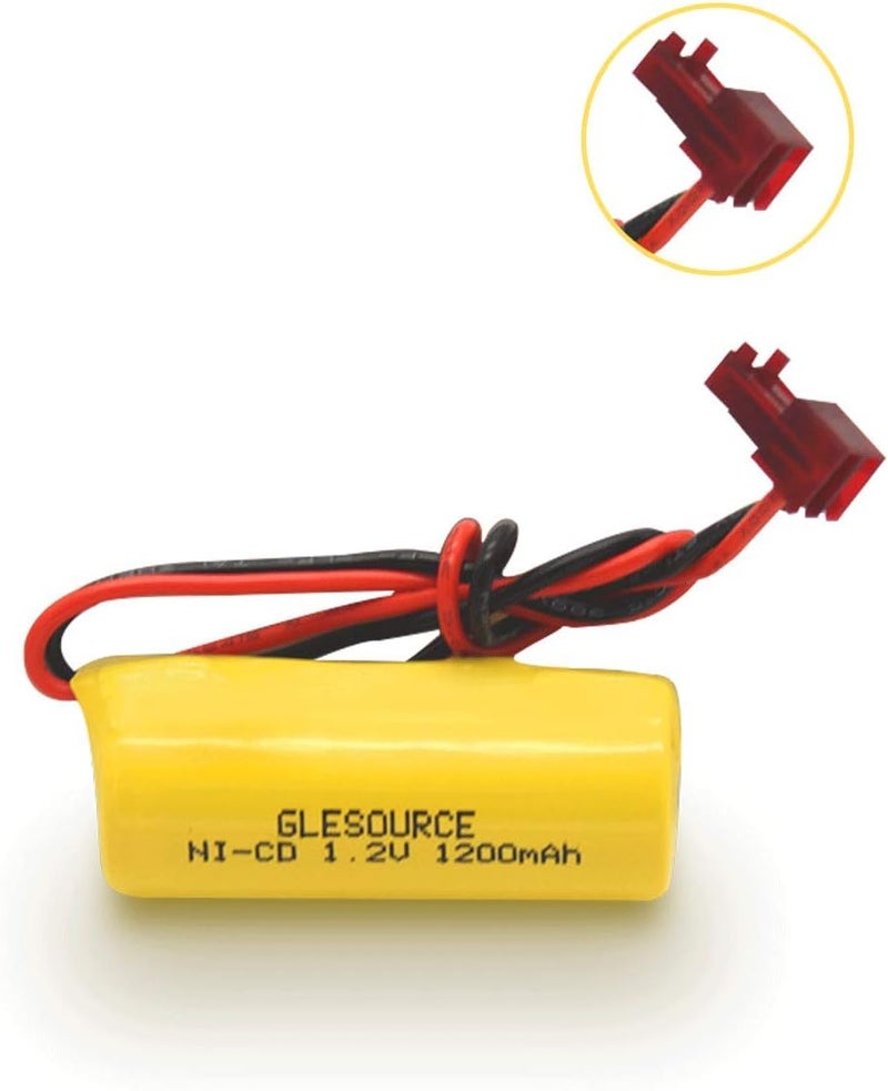 GLESOURCE (2 Pack) ELB1P201NB Emergency Light Battery for Lithonia ELB1P201N2 ELB1P2901N ELB1P201N ANIC1493 Lithonia 1009S00-MZ ELB0320 Grainger 4WT20 OSA212 NIC1169 EBE-33 NiCad 1200mAh - Image 5