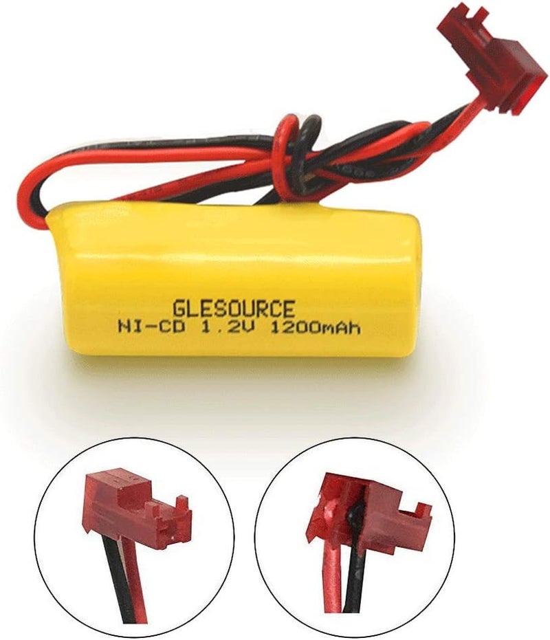 GLESOURCE (2 Pack) ELB1P201NB Emergency Light Battery for Lithonia ELB1P201N2 ELB1P2901N ELB1P201N ANIC1493 Lithonia 1009S00-MZ ELB0320 Grainger 4WT20 OSA212 NIC1169 EBE-33 NiCad 1200mAh - Image 2