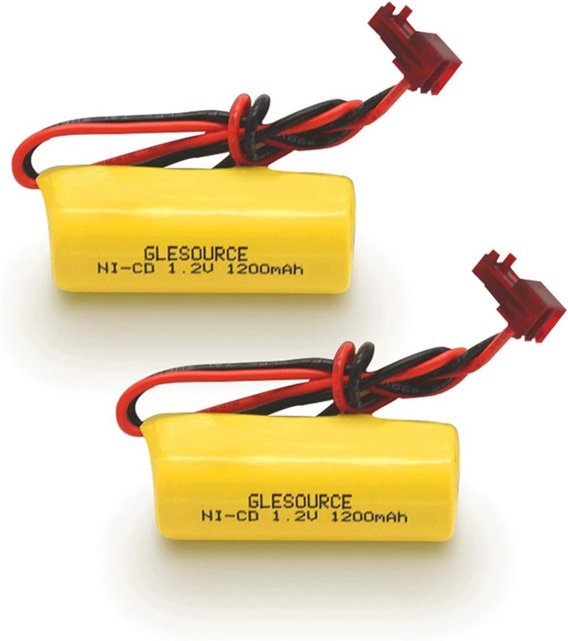 GLESOURCE (2 Pack) ELB1P201NB Emergency Light Battery for Lithonia ELB1P201N2 ELB1P2901N ELB1P201N ANIC1493 Lithonia 1009S00-MZ ELB0320 Grainger 4WT20 OSA212 NIC1169 EBE-33 NiCad 1200mAh - Image 1