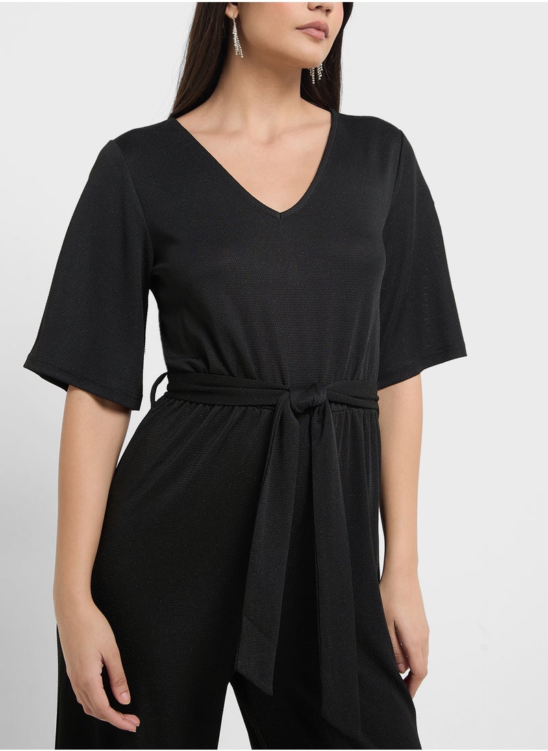 VERO MODA Glitter High Waist Jumpsuit  - Image 3