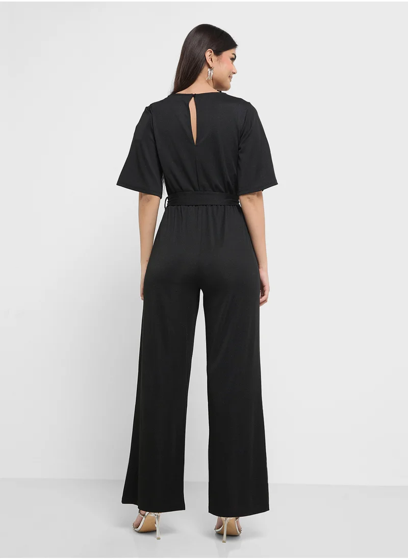 فيرو مودا Glitter High Waist Jumpsuit