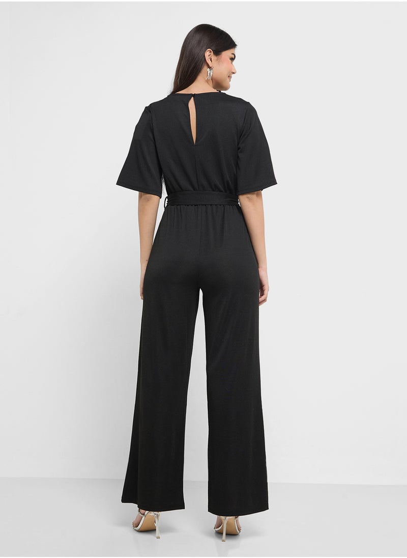 VERO MODA Glitter High Waist Jumpsuit  - Image 2