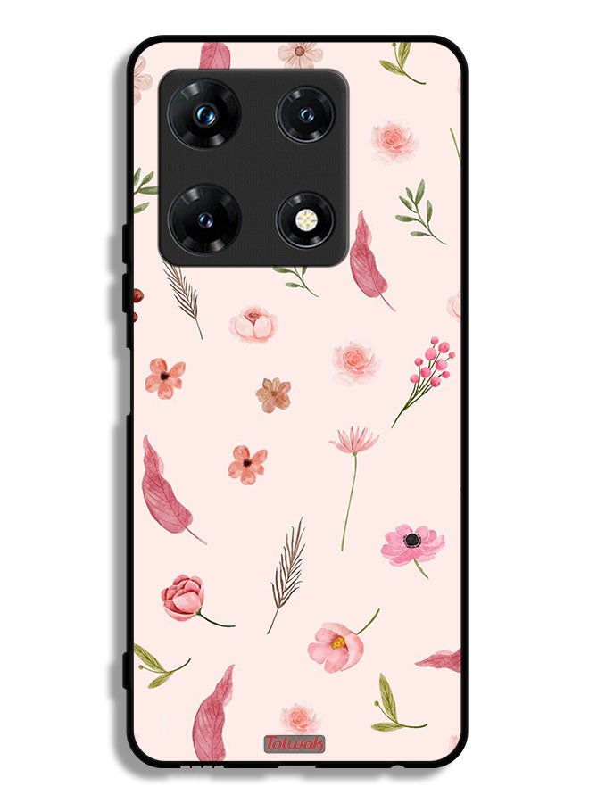 Tolwak Infinix Note 30 Pro Protective Case Cover Leaves And Roses Pattern - Image 1