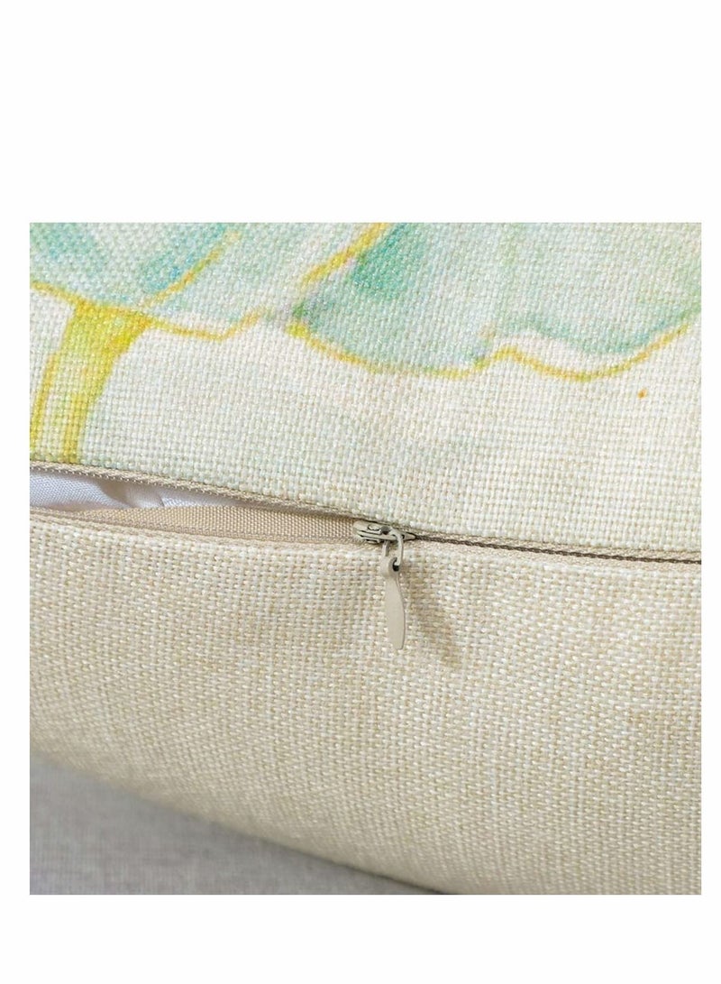 واي آند دي Throw Pillow Covers Set, Decorative Watercolor Pattern Waterproof Cushion Covers, KASTWAVE Perfect to Outdoor Patio Garden Living Room Sofa Farmhouse Decor 18 x Cm, 4 Pcs - Image 4