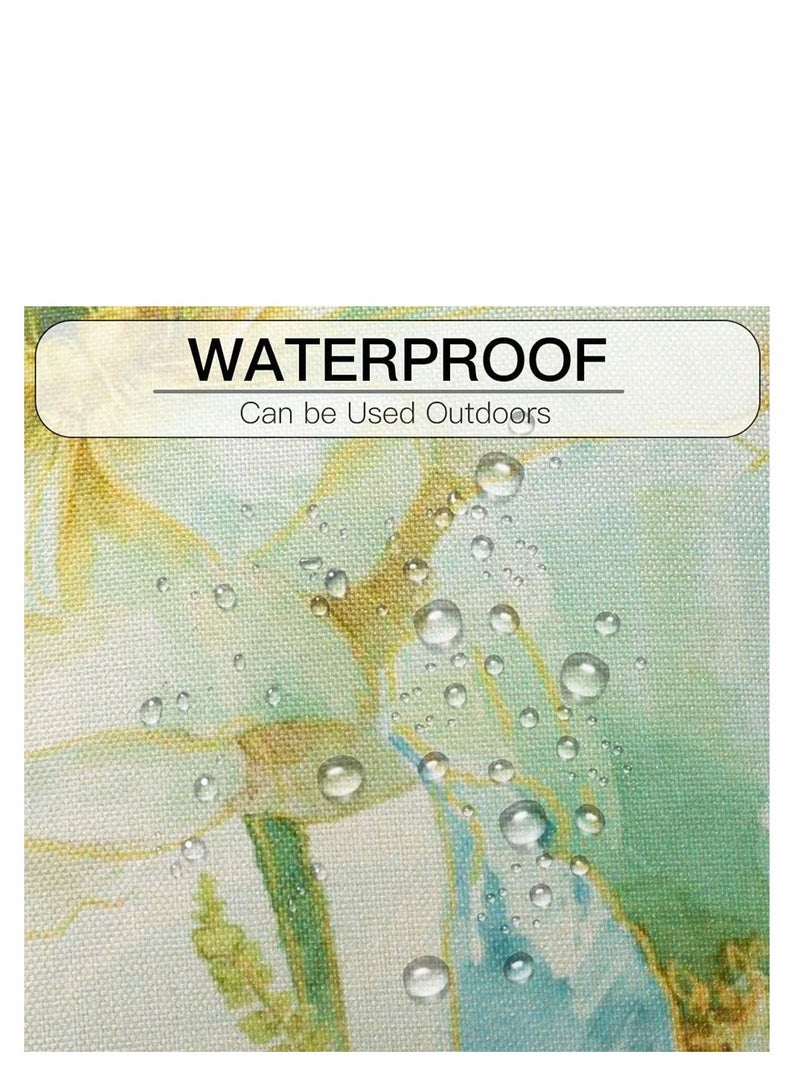 واي آند دي Throw Pillow Covers Set, Decorative Watercolor Pattern Waterproof Cushion Covers, KASTWAVE Perfect to Outdoor Patio Garden Living Room Sofa Farmhouse Decor 18 x Cm, 4 Pcs - Image 3