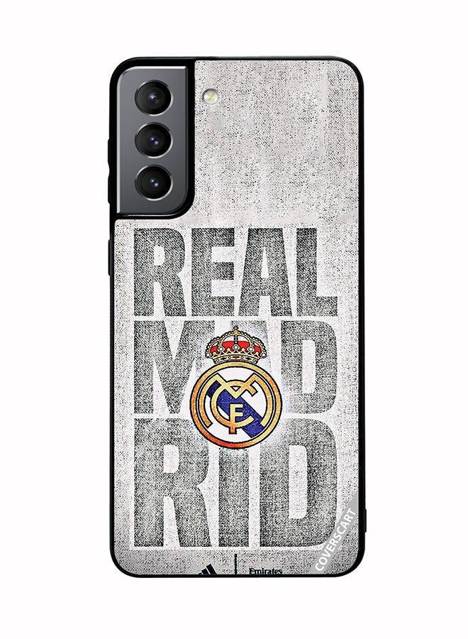 COVERSCART Protective Case Cover For Samsung Galaxy S21 5G Real Madrid Design Multicolour