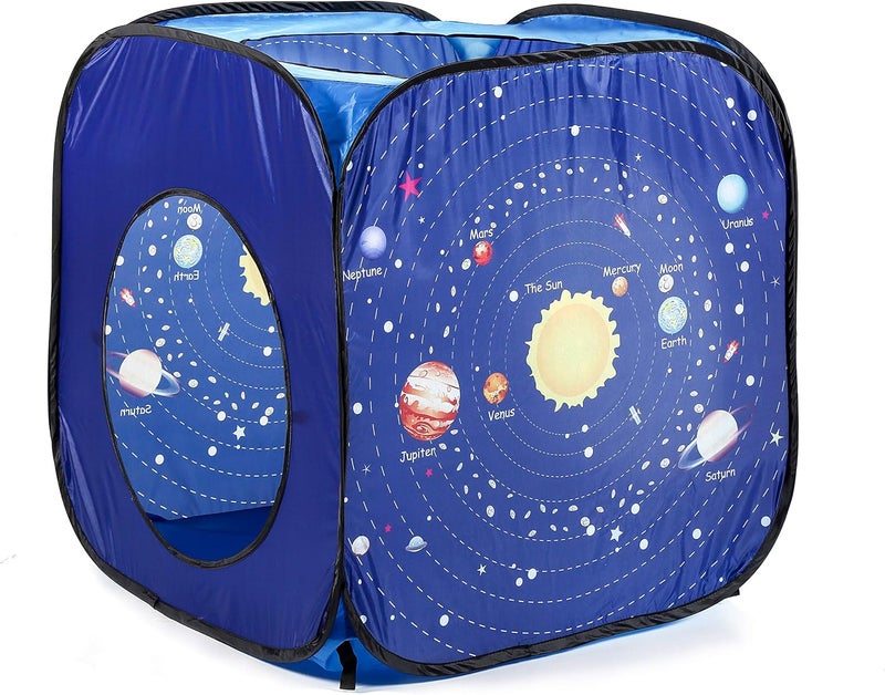 U-tex 3pc Space Astronaut Pop Up Play Tents with Tunnels for Kids, Boys, Girls, Babies and Toddlers, Indoor/Outdoor Playhouse –Stem Inspired Design W/Solar System & Planet - Image 5