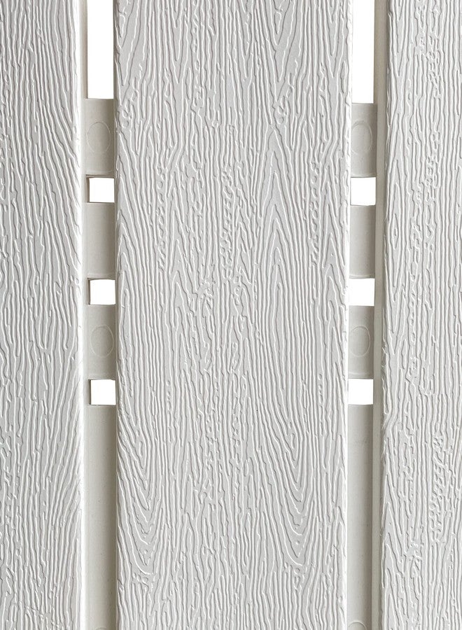 ARRYNTHEON Landscape Edging Kit 6.7 in Tall Double-Sided Wood Grain Appearance Garden Edging Border 10 Foot, Flower Bed Edging with 30 Anchoring Spikes (White) - Image 3