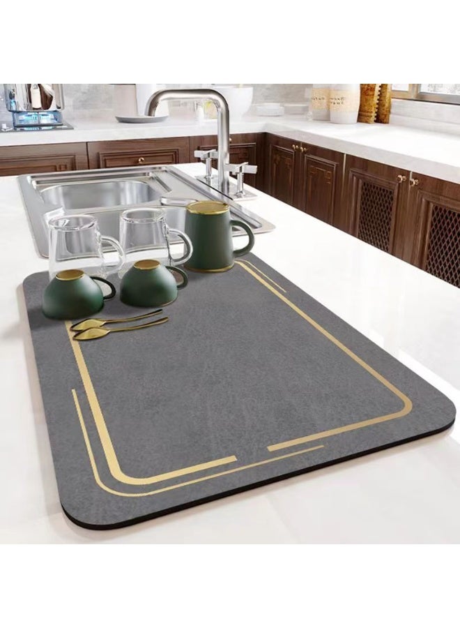 آنا حماية سطح المطبخ 30x40 سم لمزلاج صينية المطبخ والمجفف غير القابل للغسل - Image 1