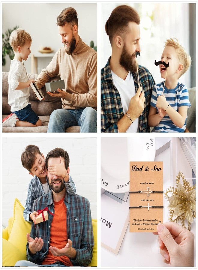 Tarsus Father Son Bracelets Dad Gifts Fathers Day Christmas Easter Gifts for Dad Son - Image 2