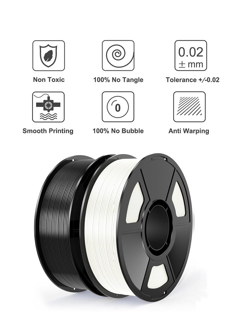 ALPNEGINE Matte PLA Filament Black 1.75mm 1KG , 3D Printer Material with Spool Vacuum Pack, Dimensional Accuracy +/- 0.02mm, 340m Length , Fit for Most FDM 3D Printers  - Image 3
