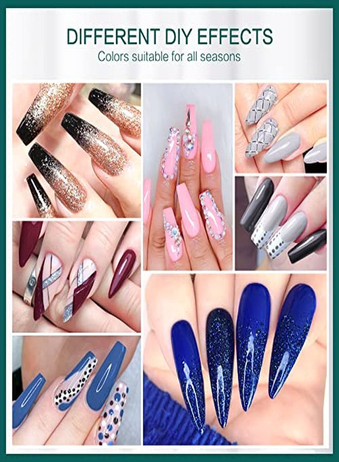 morovan Gel Nail Polish Kit With U V Light - 9 Colors 48W Led Nail Lamp Gel Nail Polish Gray Pink Nude Nail Art Diy Salon Suitable For Any Season - Image 3