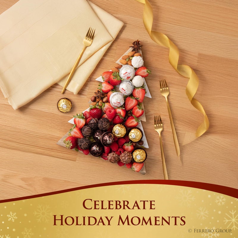 مجموعة فيريرو، 12 قطعة، شوكولاتة حليب بندق فاخرة، شوكولاتة داكنة وجوز الهند، 4.6 أونصة - Image 2