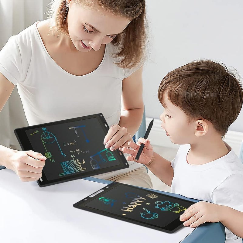 LCD Writing Tablet for Kids, 12 Inch Electronic Drawing Board Digital Writing Pad with Colorful Screen, Erasable Doodle Board Handwriting Drawing Tablet Educational Toy Gift for Boys Girls - Image 5