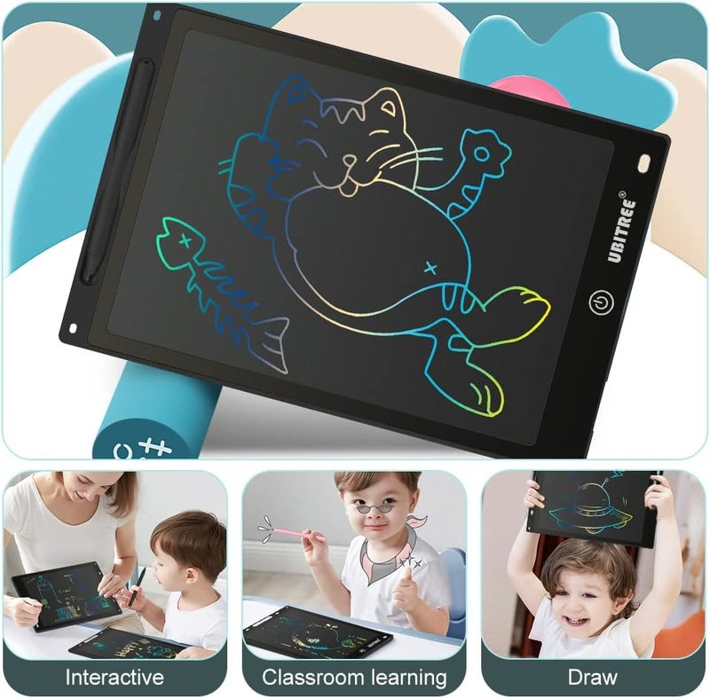 LCD Writing Tablet for Kids, 12 Inch Electronic Drawing Board Digital Writing Pad with Colorful Screen, Erasable Doodle Board Handwriting Drawing Tablet Educational Toy Gift for Boys Girls - Image 3