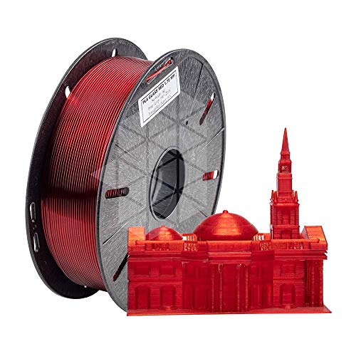 Tesseract Premium PLA + 1.75mm 3D Printing Filament | Dimensional Accuracy +/- 0.03mm | Compatible with Most FDM Printers | 1 KG 3D Printer Filament - PLA Glass Red (Quantity 1) - Image 4