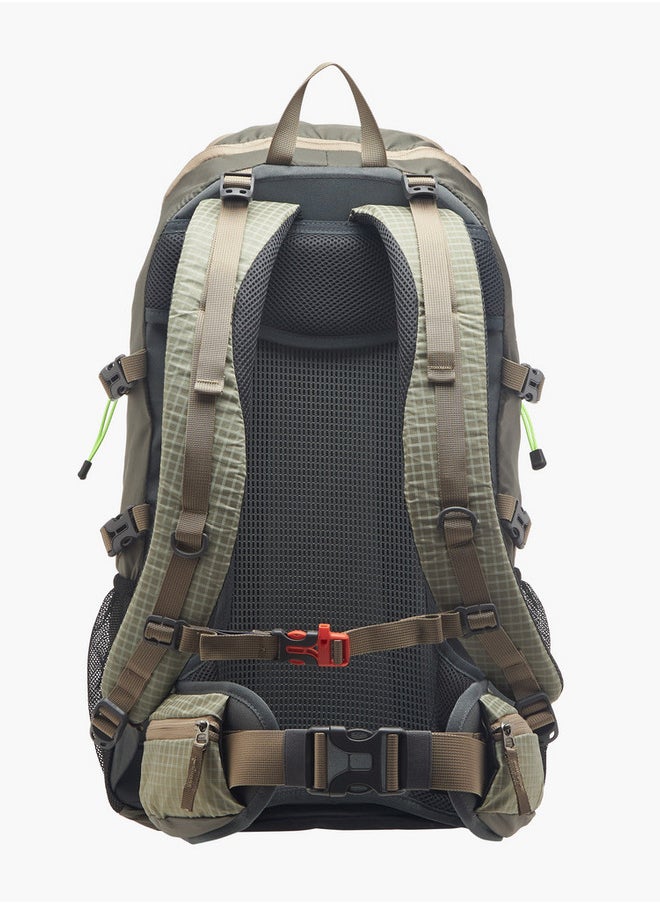 Kappa Men's Logo Print Backpack with Zip Closure and Adjustable Strap - 34x54x16 cm  - Image 3
