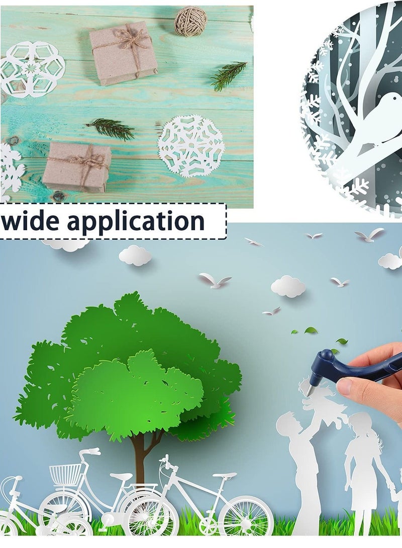 Y&D أدوات القطع الحرفية KASTWAVE 360 درجة، أداة القطع الجيروسكوبية، قاطع سكين فني دقيق، سكاكين من الفولاذ المقاوم للصدأ مع أداة للحرف اليدوية، قطع الورق، الاستنسل (قطعة واحدة)  - Image 4