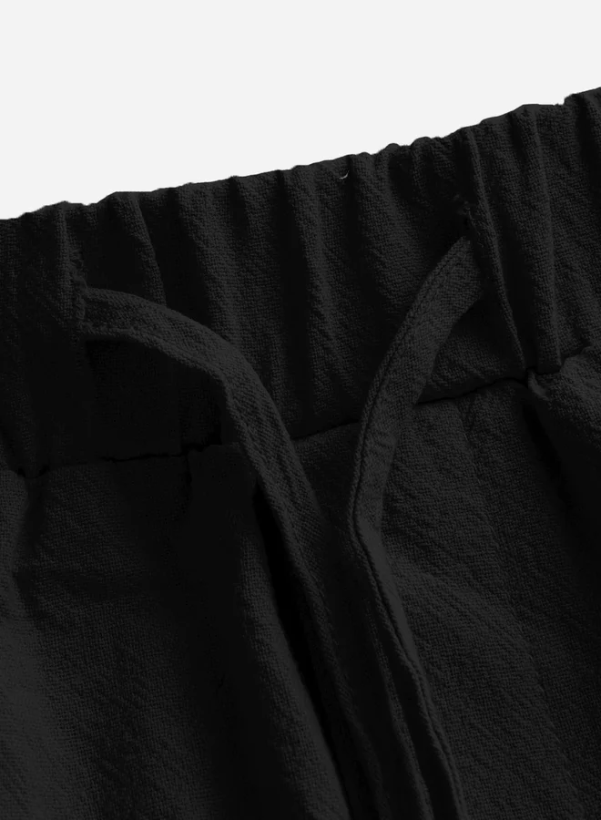 Take Two Take Two Solid Straight Leg Pants with Drawstring