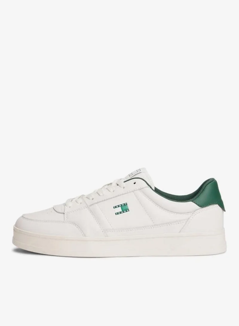 TOMMY JEANS The Greenwich Logo Leather Court Trainers