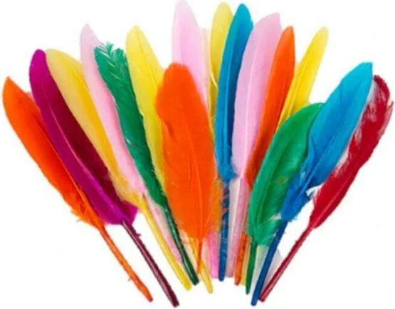 BUBU Mixed Color Feather 20 Pieces 20CM Set of 3