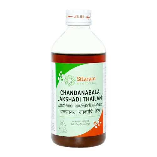 Sitaram Ayurveda Chandanabala Lakshadi Thailam | Ayurvedic Abhyanga Oil with Sesame Base | Cooling & Skin Soothing Care | Body Massage & Daily Wellness Use | 200 ml - Image 1