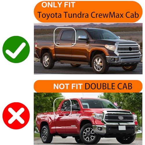 MIYIMORE 2Pcs Roof Drip Molding Weatherstrip Fit for Toyota Tundra CrewMax Cab 2007-2021, Left & Right Side Roof Trim Seal Kit Replace 75552-0C060 75551-0C060(Not Fit Double Cab) - Image 5