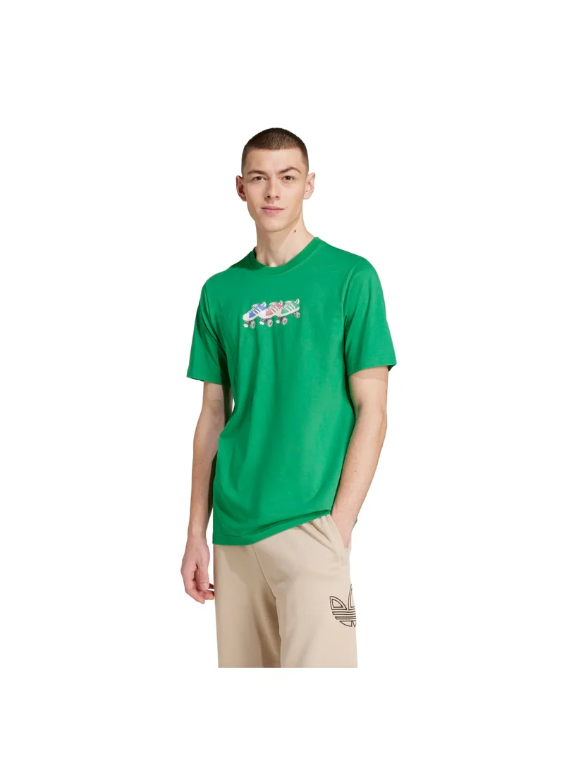 اديداس adidas Q12 TS ROLLER Green Originals Men T-SHIRTS