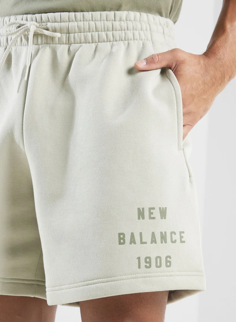 نيو بالانس Graphic Fleece Shorts