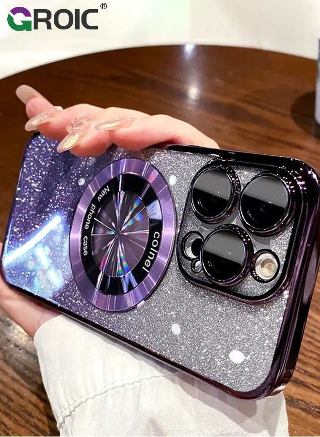 GROIC Magnetic Case for iPhone 15 Pro 6.1 Inch Case with 1 Pack Screen Protector, Compatible with MagSafe, Official Color Match for iPhone, Shockproof Phone Cover with HD Tempered Glass Film - Image 2