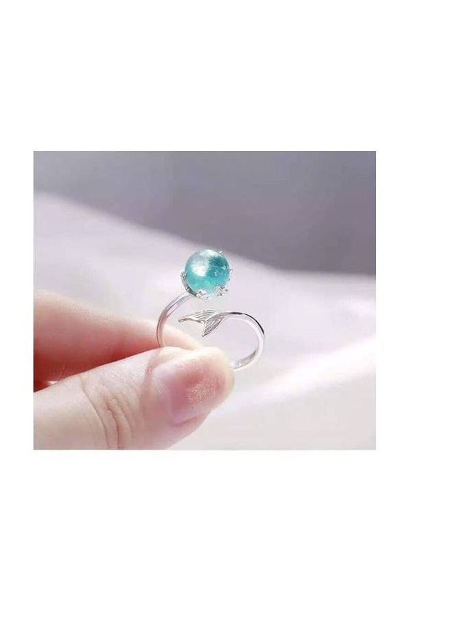 عام خاتم علي شكل  دولفين فضه ايطالي