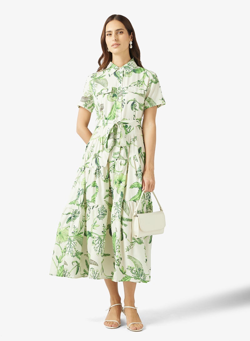 ELLA Flroal Print Dress - Image 4