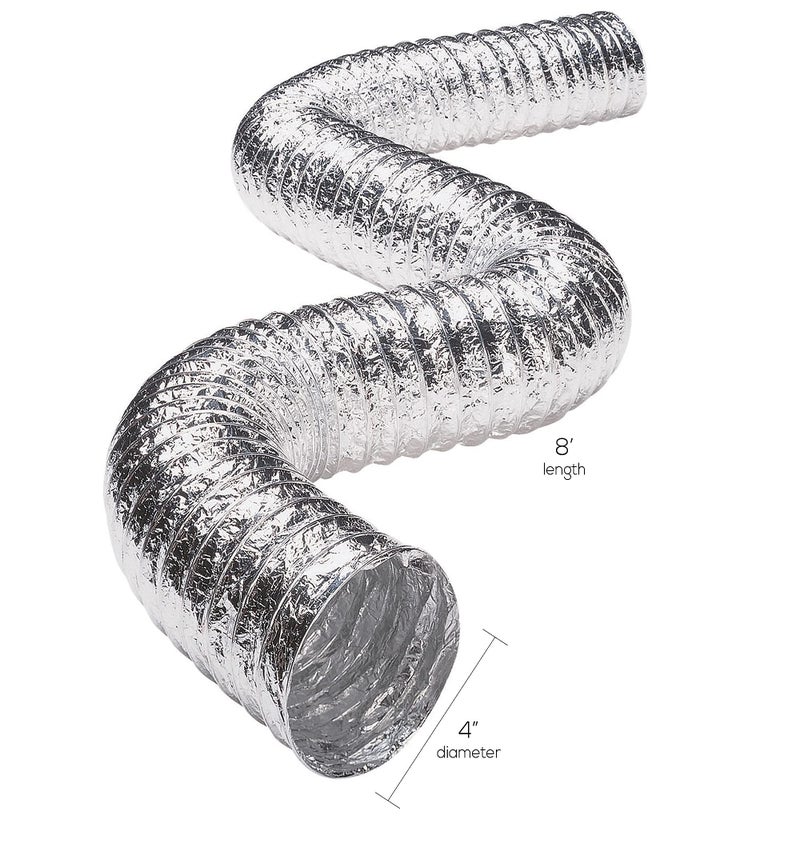 Deflecto FLXC0408 Aluminum (2-ply 8ft UL 181 Class 1) Ducting Kits, No Size, No Color - Image 1