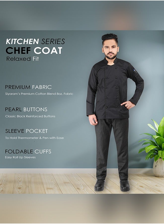 Chef jacket coat with black pearl buttons breathable cotton washable and wearable durable - pzsku/ZFEC0E1CCDF07BDAFAA82Z/45/_/1696849952/7b337093-c11d-4f7e-a17c-0480f41a1bb2