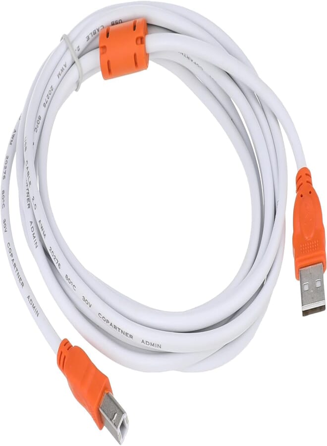 USB 2.0 Male to Male Printer Cable for Scanners/Printer Compatible with All Devices and Brands - Random Color (3 M)