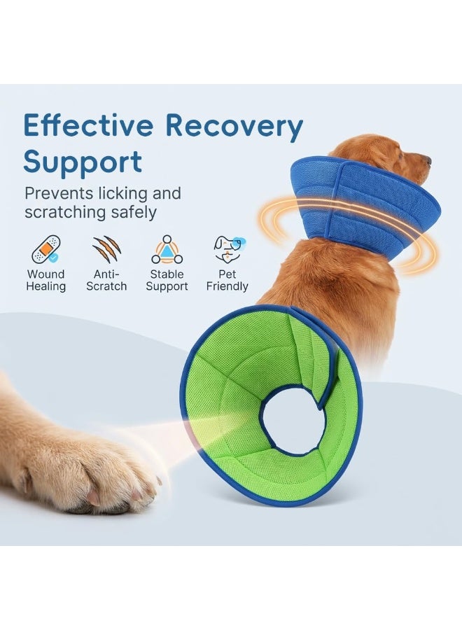 Qpets Soft Cone for Dogs, Adjustable Breathable Recovery Collar Anti-Lick - Image 2