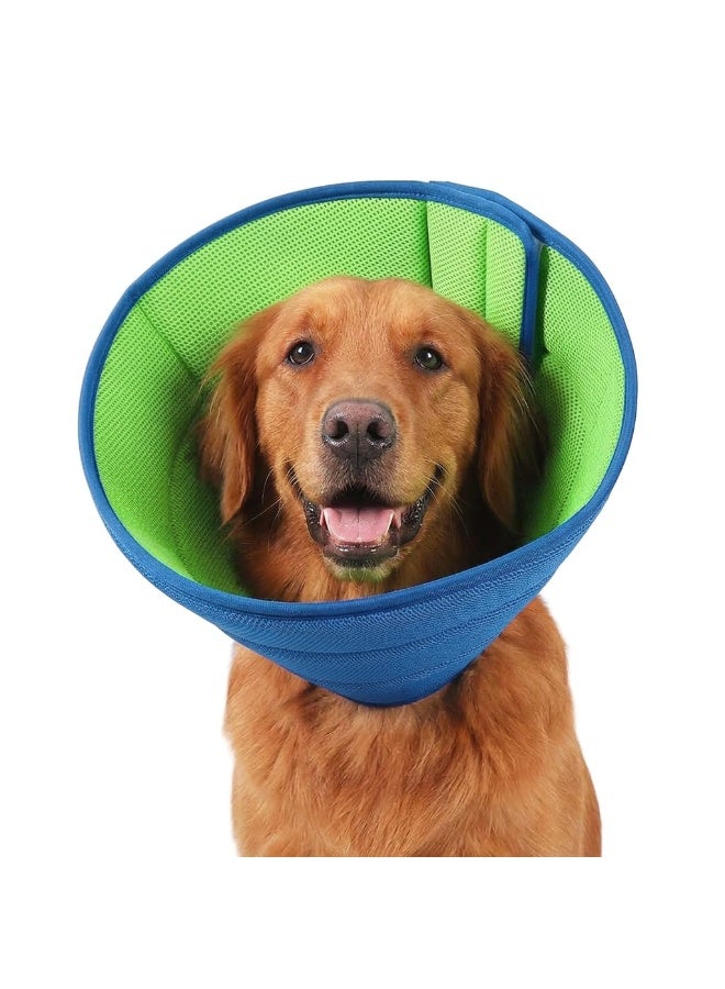 Qpets Soft Cone for Dogs, Adjustable Breathable Recovery Collar Anti-Lick - Image 1