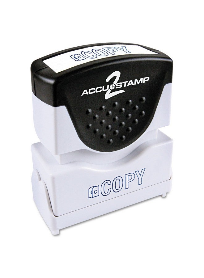 كوسكو ختم رسالة Accustamp2 مع مصراع، نسخة ملونة واحدة مقاس 15/8 بوصة × 1/2 بوصة، حبر أزرق برينك (035581) - Image 1