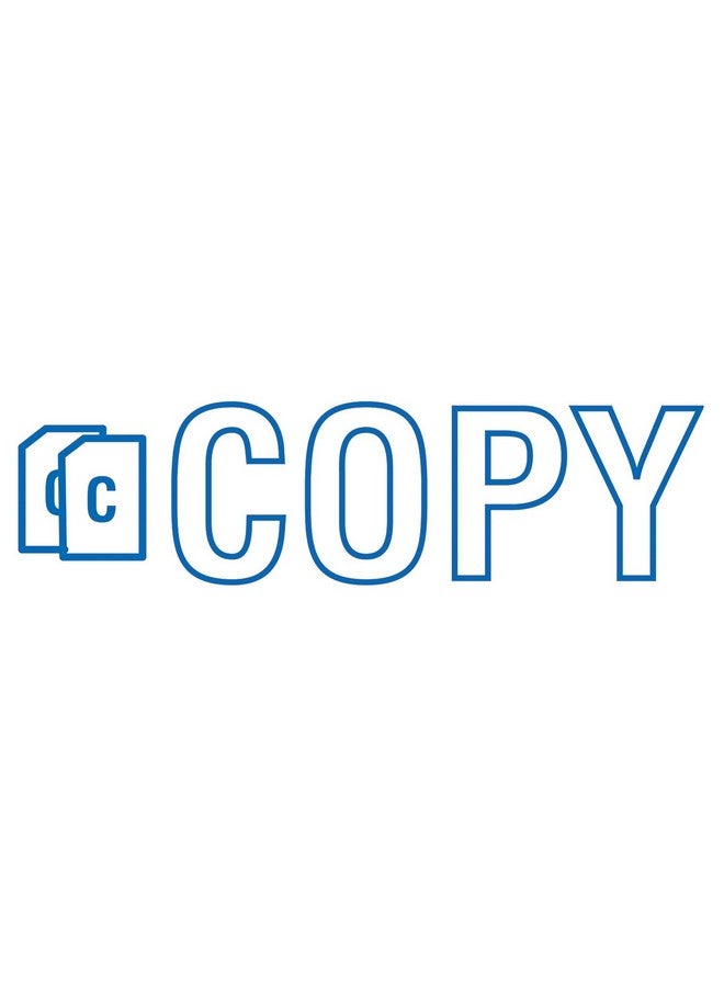 كوسكو ختم رسالة Accustamp2 مع مصراع، نسخة ملونة واحدة مقاس 15/8 بوصة × 1/2 بوصة، حبر أزرق برينك (035581) - Image 2