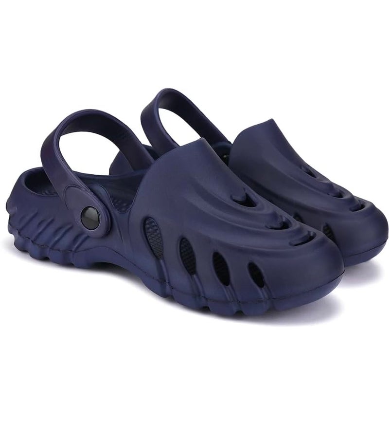 UNIAGE Wave Design Comfortable Stylish Clogs for Men and Kids - Image 1