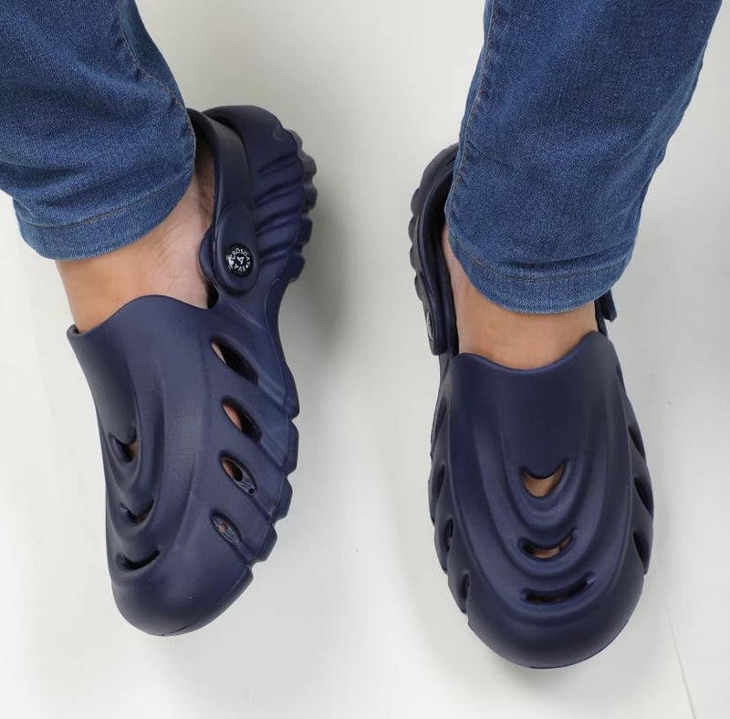 UNIAGE Wave Design Comfortable Stylish Clogs for Men and Kids - Image 5