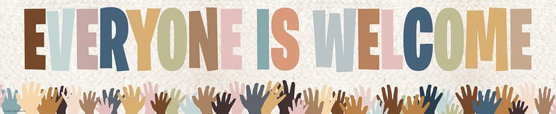 Teacher Created Resources Everyone is Welcome Helping Hands Banner (TCR7131) - Image 1