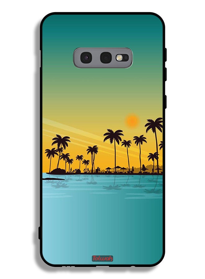 Tolwak Samsung Galaxy S10e Protective Case Cover Scenery Abstract Art - Image 2