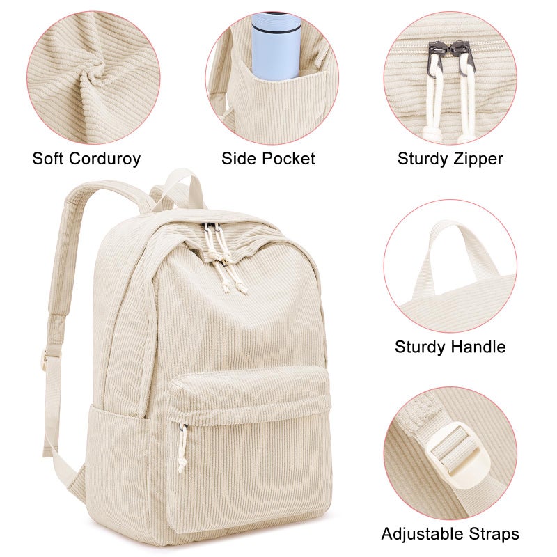 ZUBOND Backpack for School Girls and Boys, Lightweight School Bookbag for Teens, College Students Women & Men, Cute Large Laptop Backpack Fits 15.6 Inch Notebook (Machine Washable) - Image 3